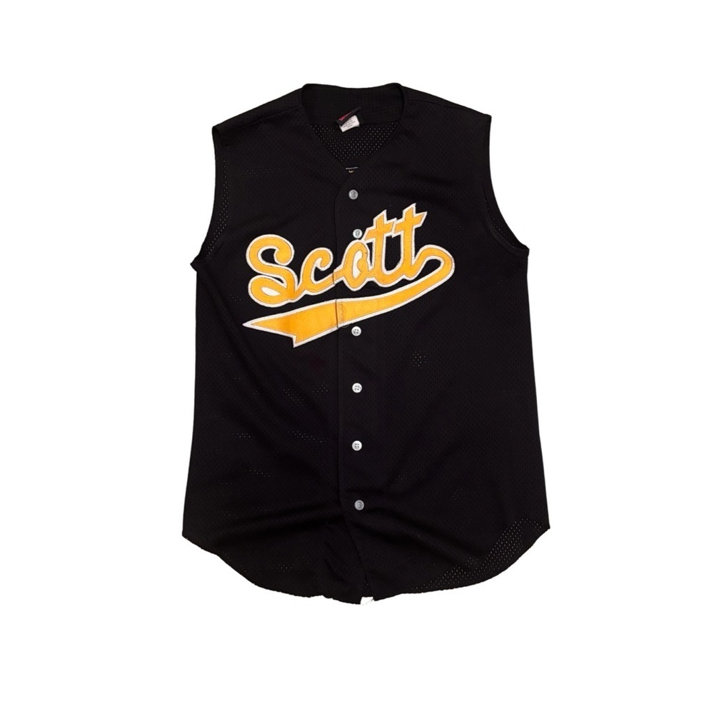 Wilson Black Sleeveless Jersey with Yellow Script